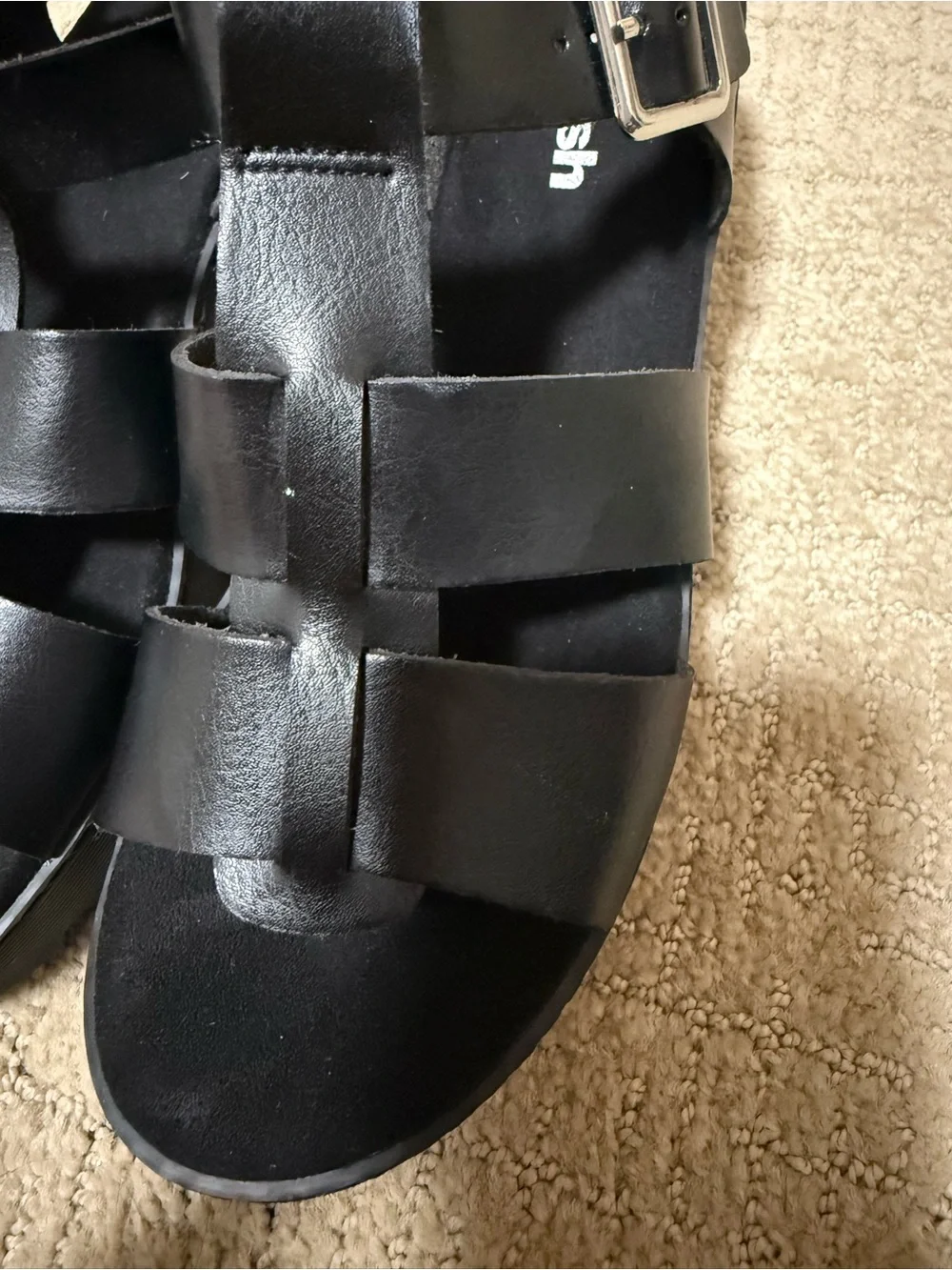 Refresh Women's Black Chunky Platform Sandals - Lightweight - BOGO